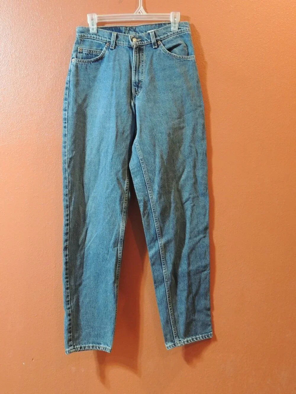 Levi 560 Jeans Vintage 1980s Orange Tab Men 29x34 Pockets Denim Blue Jeans